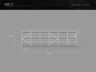 新しいScaffolding set 117.89m2 scaff 73 Baumann 足場